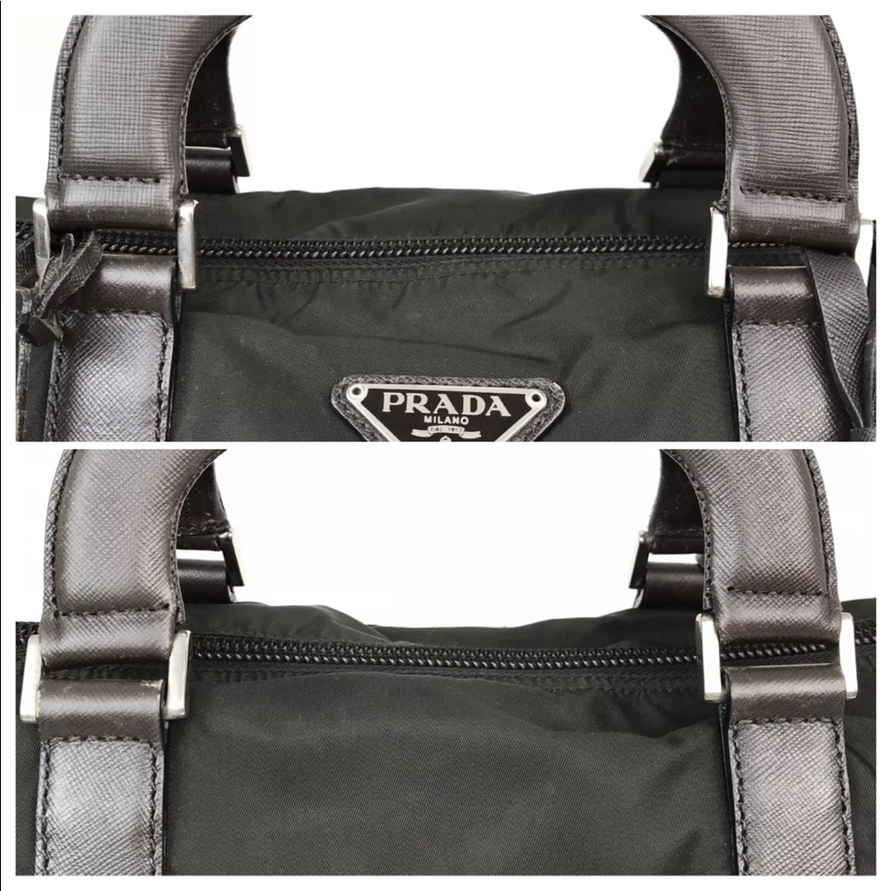 Authentic rare PRADA Nylon Handbag Green - Picture 11 of 15